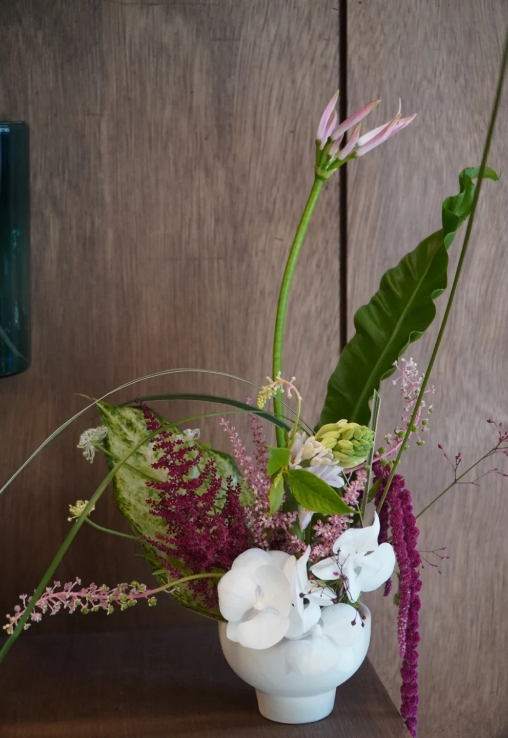 Sculptural flowers and expressive branches